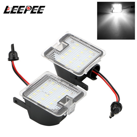 LEEPEE pour Ford Focus 3 Kuga 2 s-max WA6 2 Mondeo 4 5 Grand c-max 2 porte de voiture lumière de bienvenue LED sous le rétroviseur latéral ► Photo 1/6