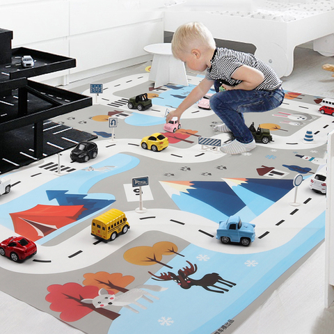 Tapis pour enfants tapis de développement Eva mousse bébé tapis de jeu jouets pour enfants tapis de voiture tapis de jeu Puzzles tapis dans la pépinière jouer 4 DropShipp ► Photo 1/6