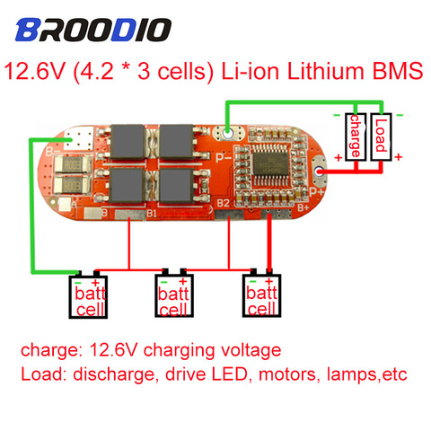 BMS 1S 2S 10A 3S 4S 5S 25A BMS 18650 lto Li-ion Lipo batterie au Lithium Circuit de Protection équilibreur d'équilibre Module d'égaliseur ► Photo 1/6