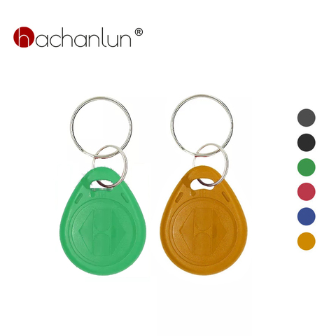 5 pièces 125KHz RFID Tag EM4305 T5577 Port carte autocollant porte-clés Badge anneau duplicateur Badge copie aléatoire couleurs porte-clés ► Photo 1/1