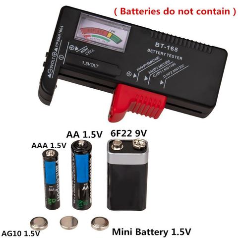 BT168 – testeur de batterie numérique universel Portable, vérificateur de tension pour bouton AA AAA 9V, plusieurs tailles ► Photo 1/6