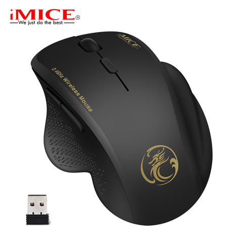 Souris sans fil souris d'ordinateur sans fil 2.4 Ghz 1600 DPI souris ergonomique économie d'énergie souris optique USB PC souris pour ordinateur portable ► Photo 1/6