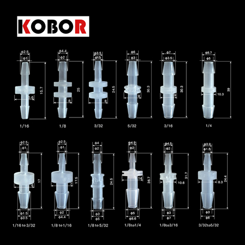 Pompe péristaltique, tuyau en plastique, joint droit, tube en silicone, réducteur de pagode, adaptateur, tuyau bout à bout, transparent PP, joint étanche ► Photo 1/5