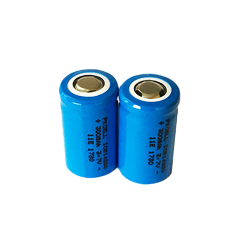 PKCELL – batterie Rechargeable Li-ion 3.7V 300mAh ICR14250 1/2AA pour torche LED, 2 pièces ► Photo 1/6