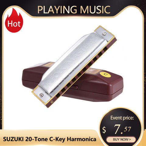 SUZUKI – Harmonica bleu Standard de 10 trous, 20 tons, pour la musique des débutants ► Photo 1/6