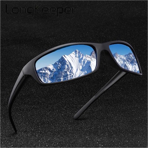 Lunettes de soleil polarisées pour hommes nouvelle mode lunettes de soleil carrées classique conduite pêche sports de plein air lunettes lunettes de soleil pour hommes lunettes UV400 ► Photo 1/6