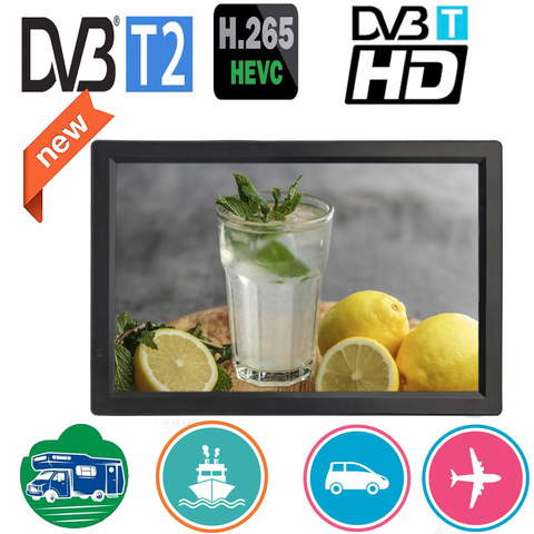 LEADSTAR D14 14 pouces HD Portable Mini TV intégré DVB-T2 Tuner numérique entièrement Compatible avec DVB T2/H265/Hevc/Dolby AC3 DVBT H264 ► Photo 1/6