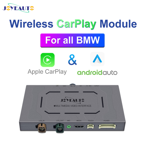JoyeAuto sans fil Apple Carplay pour BMW 1 2 3 4 5 6 7 série X1 X3 X4 X5 EVO NBT CCC CIC 2003-2022 Android Auto Module de jeu de voiture ► Photo 1/5