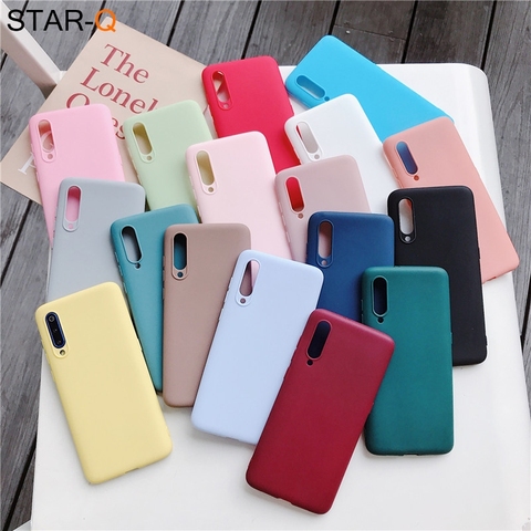 Coque en silicone couleur bonbon pour xiaomi mi 9 lite se mi 9 mi 8 8 a2 lite 9t pro a3 a1 note 10 mi x 2s 3 coque arrière souple en tpu mat ► Photo 1/6