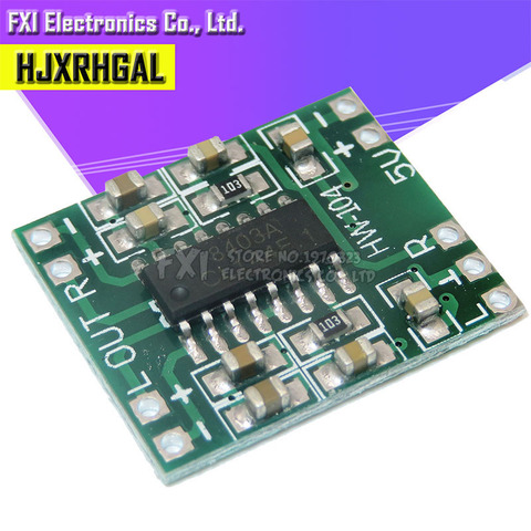 Panneau d'amplificateur numérique de classe D, module Super board 2*3W, 2.5 à 5V, alimentation USB efficace, 5 pièces, nouvelle collection, PAM8403 ► Photo 1/2