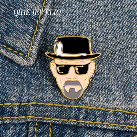 QIHE – broches en métal pour Fans de films, bijoux, épingles de tueur de monsieur, en émail cassé, Badges de vêtements en Denim pour femmes, cadeaux ► Photo 1/6