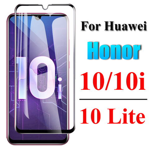 Verre trempé à couverture complète pour Huawei Honor 10 protecteurs d'écran sur Honor 10i 10 i Film de protection en verre de sécurité pour Honor 10 Lite ► Photo 1/6