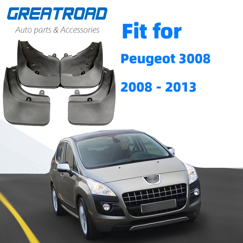 OE-clapets anti-boue stylé moulé garde-boue pour voiture Peugeot 3008 2008 2013 2009 2010 2011 ► Photo 1/6