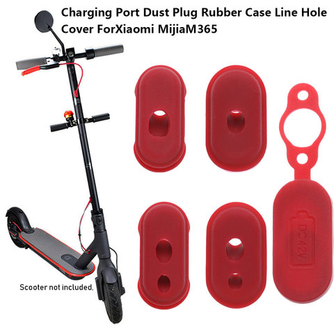 4/5 pièces nouvelle prise en caoutchouc de couverture de Port de Charge en caoutchouc pour XIAOMI M365 pièces de Scooter électrique accessoires de planche à roulettes outil extérieur ► Photo 1/6