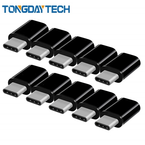 Tongdaytech 20 pièces USB C Adaptateur Micro Usb Femelle À Type-c Mâle Type C Câble Adaptateur Adaptateur USB Type C Pour Samsung S9 S8 S10 ► Photo 1/6