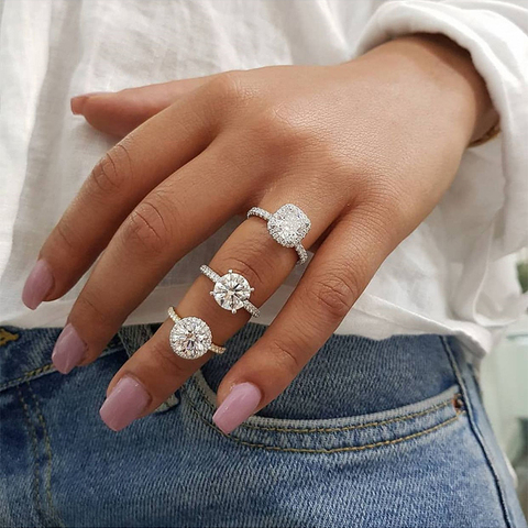 ZHOUYANG anneau pour femmes offre spéciale zircon cubique cadeau bijoux de mode R842 ► Photo 1/4