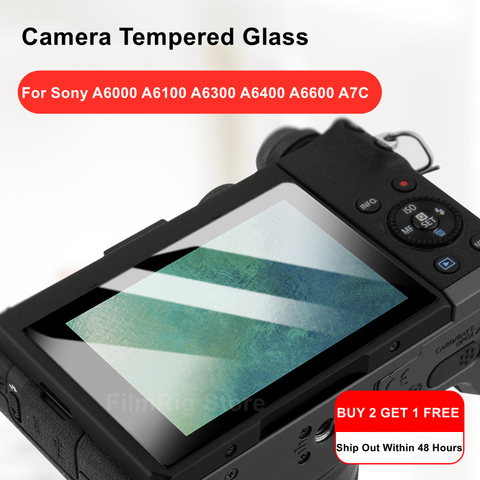 A6400 caméra originale 9H caméra verre trempé LCD protecteur d'écran pour Sony Alpha A6000 A6100 A6300 A6400 A6600 A7C caméra ► Photo 1/6