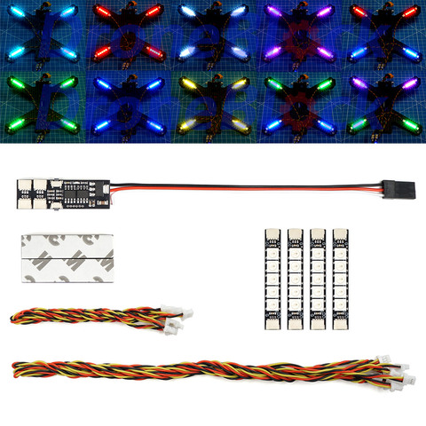 Lumières lumineuses superbes de LED de rvb pour l'octacopter WS2812B de quadrirotor de Drone de FPV ► Photo 1/1