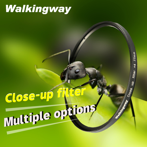 Walkingway Macro gros plan filtre Dslr caméra objectif filtre 37/40.5/49/52/55/58/62/67/72/77/82mm pour canon sony nikon dslr appareils photo ► Photo 1/6