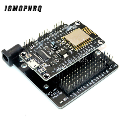 Noeud MCU Kit de développement V3 CH340 NodeMCU + bouclier moteur Wifi Esp8266 Esp-12e bricolage rc jouet télécommande Lua IoT voiture intelligente Esp12e ► Photo 1/3