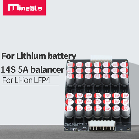 Équilibreur de batterie au lithium 14s 48v lipo, panneau d'équilibrage actif Li-ion Lifepo4 LTO, condensateur BMS ► Photo 1/6