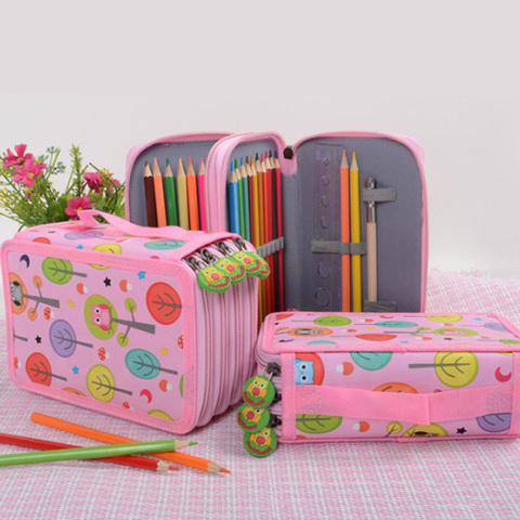 Kawaii – trousse à crayons pour la rentrée scolaire, grande boîte à crayons 32 52 72 trous, jolie trousse à crayons coréenne, sac de papeterie ► Photo 1/6