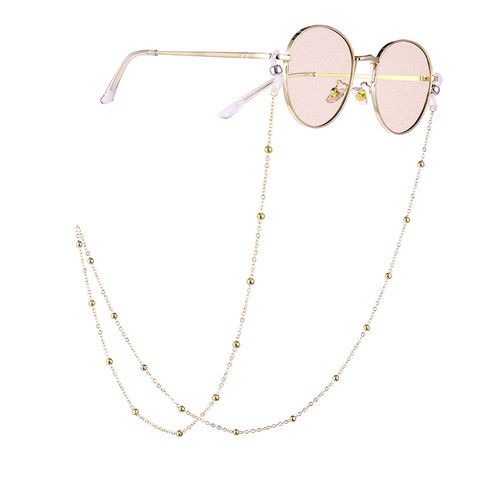 Or argent mode Chic lecture perles lunettes chaîne lunettes cordon cou sangle corde femmes lunettes chaînes lunettes de soleil ► Photo 1/6