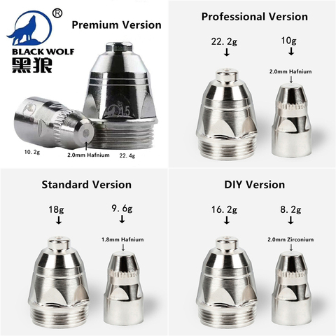 100 pièces P80 Plasma coupe torche consommable découpe CNC 60A 80A 100A P80 Plasma torche pointe électrode buse ► Photo 1/5