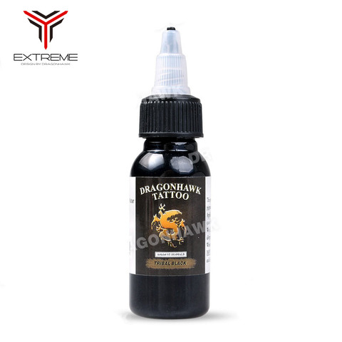 Encre de tatouage Dragonhawk, 30 ml, flacon de couleur noire, 1oz, 1 PACK, SL047 ► Photo 1/3