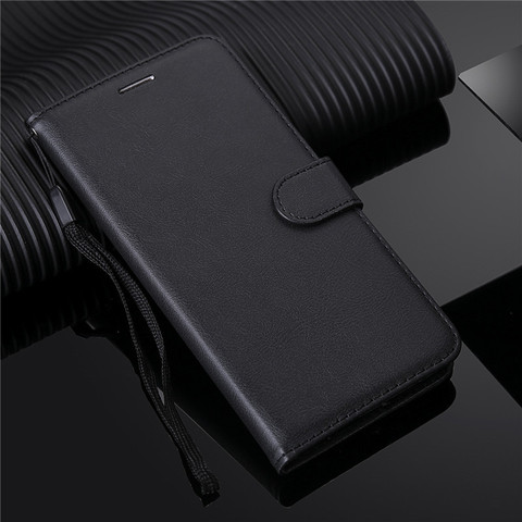 Coque souple en cuir à rabat avec lanière pour Samsung Galaxy, compatible modèles S21, S20, S10, S9, S8 Plus, S7, S6, Edge, Note 8, 9, 10, 20 ► Photo 1/6