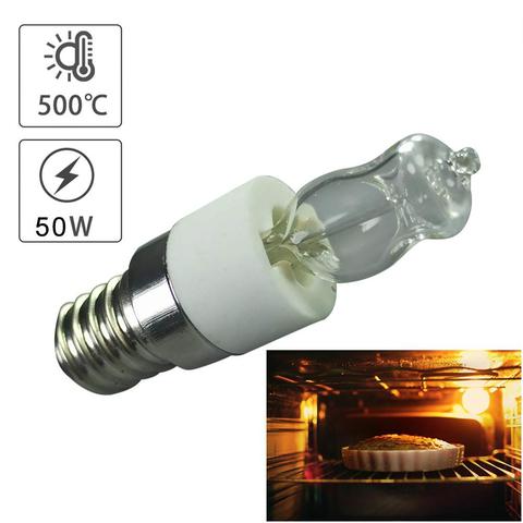 Ampoule de four E14 50W, résistant aux hautes températures, lampe halogène de séchage, durée de vie de l'ampoule micro-ondes à 2000H, éclairage domestique sûr ► Photo 1/6