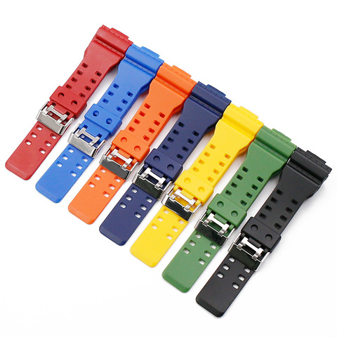 Bracelet de sport pour montre connectée g shock, en résine, pour casio ► Photo 1/6