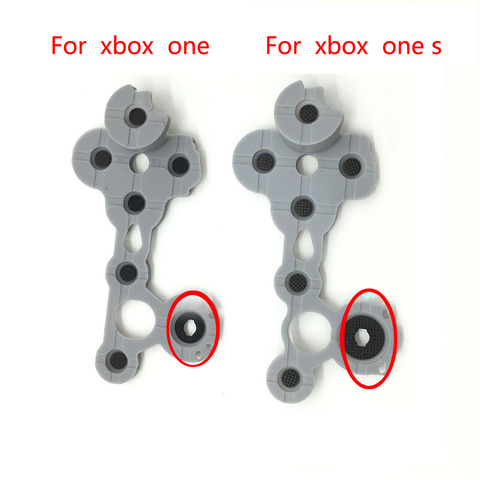 Caoutchouc conducteur de contrôleur sans fil pour Xbox one s, pièces de rechange de boutons en silicone ► Photo 1/5