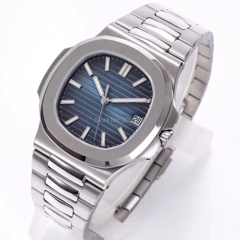 Montre-bracelet de luxe AAA pour hommes, montre-bracelet automatique, entièrement en acier, couleur bleu, étanche 30m, nouvelle collection 2022 ► Photo 1/6