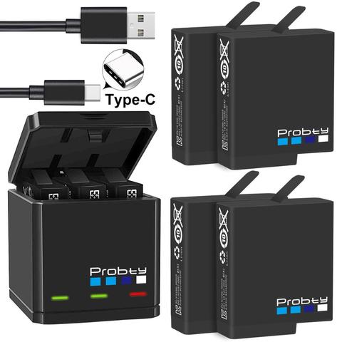 Batterie noire et Triple chargeur pour GoPro Hero 7/6/5, accessoires originaux ► Photo 1/6