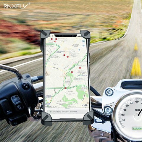 RAXFLY vélo support de téléphone pour iPhone Samsung moto Mobile support de téléphone portable vélo guidon pince support GPS support de montage ► Photo 1/6