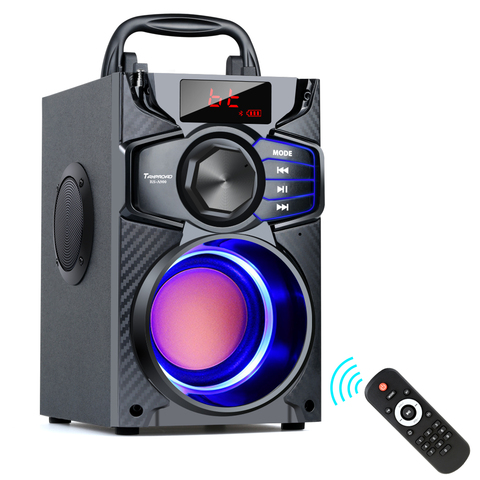 Haut-parleur Bluetooth TOPROAD Portable grande puissance Subwoofer stéréo sans fil haut-parleurs de fête graves lourds soutien Radio FM TF AUX USB ► Photo 1/6