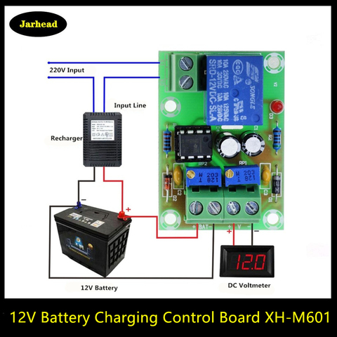 Panneau de commande de charge de batterie 12V XH-M601 chargeur Intelligent panneau de commande d'alimentation chargeur automatique/arrêt d'alimentation ► Photo 1/6