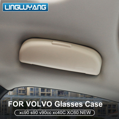 Accessoires de voiture 2022 modèle pour volvo xc60 étui à lunettes xc90 s90 v90cc xc40 voiture étui à lunettes modification ► Photo 1/5