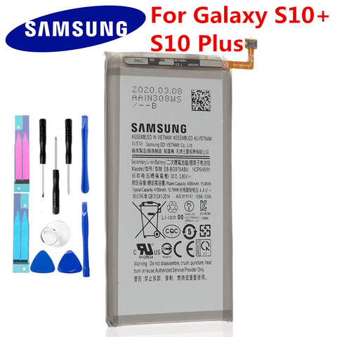 Samsung – batterie de remplacement EB-BG975ABU authentique, SM-G9750 mAh, pour Samsung Galaxy S10 + S10 Plus 4100 ► Photo 1/2