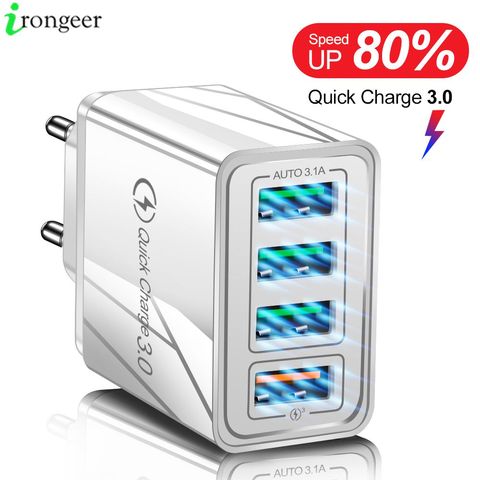 Chargeur USB 3.0 QC3.0, Charge rapide, adaptateur mural pour téléphone portable, iPhone XR, Samsung, Xiaomi, Huawei, tablette ► Photo 1/6