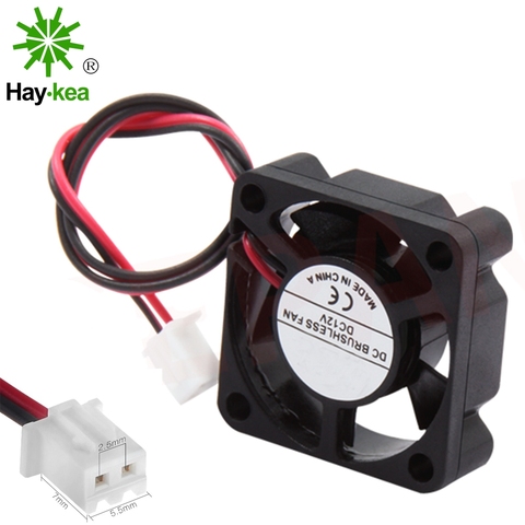 Ventilateur de refroidissement 3010, pièces de Pinter 3D 30x30x10MM 12V 5V 24V 2Pin DC Cooler petit ventilateur de refroidissement, bricolage Reprap pour j-head hotend 2 pièces ► Photo 1/5