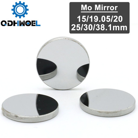 Miroir Laser Co2 de haute qualité Miroir réfléchissant Mo pour Machine à graver et découper au Laser Co2, 15 19.05 20 25 30 38.1mm ► Photo 1/6