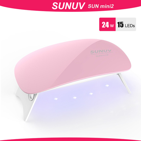 SUNUV SUNmini2 UV lampe à LED Mini sèche-ongles Portable avec câble USB Gel vernis à ongles sèche cadeau maison voyage utilisation ► Photo 1/6