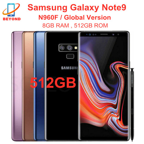Samsung Galaxy Note9 Note 9 N960F 512GB ROM téléphone portable 8GB RAM LTE Octa Core 6.4 pouces Version mondiale NFC téléphone portable d'origine ► Photo 1/6