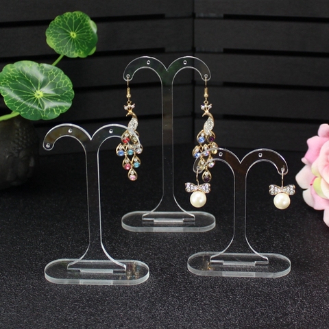 Présentoir pour boucles d'oreilles en acrylique support suspendu T, boîtier organisateur pour bijoux, étagère de présentation à boucles d'oreilles, haute qualité ► Photo 1/6