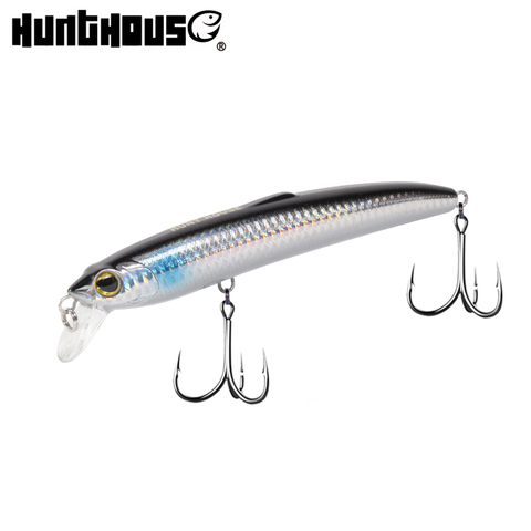 Hunthouse – leurre flottant dur et flexible pour la pêche, appât artificiel idéal pour le bar, le brochet ou le méné, 125mm, 17.5g ► Photo 1/6