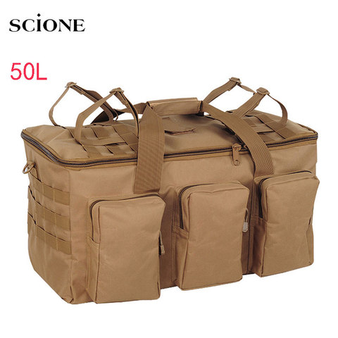 50L sac militaire en plein air sac à dos tactique grande capacité Camping sacs hommes randonnée voyage alpinisme armée bagages sac X132A ► Photo 1/6