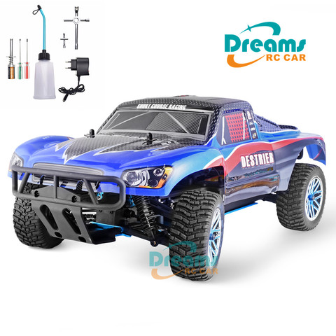 HSP 94155 RC voiture 1:10 échelle 4wd deux vitesses Rc jouet Nitro gaz puissance hors route court Course camion haute vitesse passe-temps télécommande voiture ► Photo 1/6