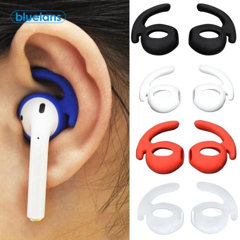 1 paire de crochets de protection en Silicone souple pour AirPods anti-dérapant crochet d'oreille supports d'écouteurs housse pour AirPods écouteurs casque ► Photo 1/6